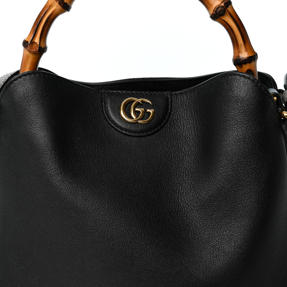 Gucci Softy Wonka Textured Dollar Calfskin Small Diana Shoulder Bag Black 8 of 12