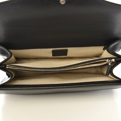 Gucci Pebbled Calfskin Small Dionysus Shoulder Bag Black 4 of 14