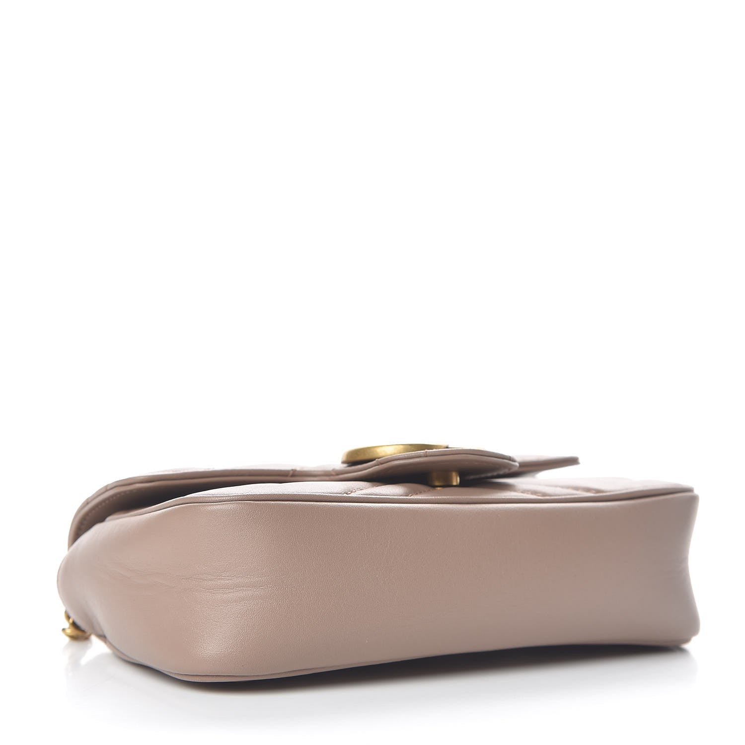 Gucci Calfskin Matelasse Super Mini GG Marmont Shoulder Bag Porcelain Rose 4 of 10