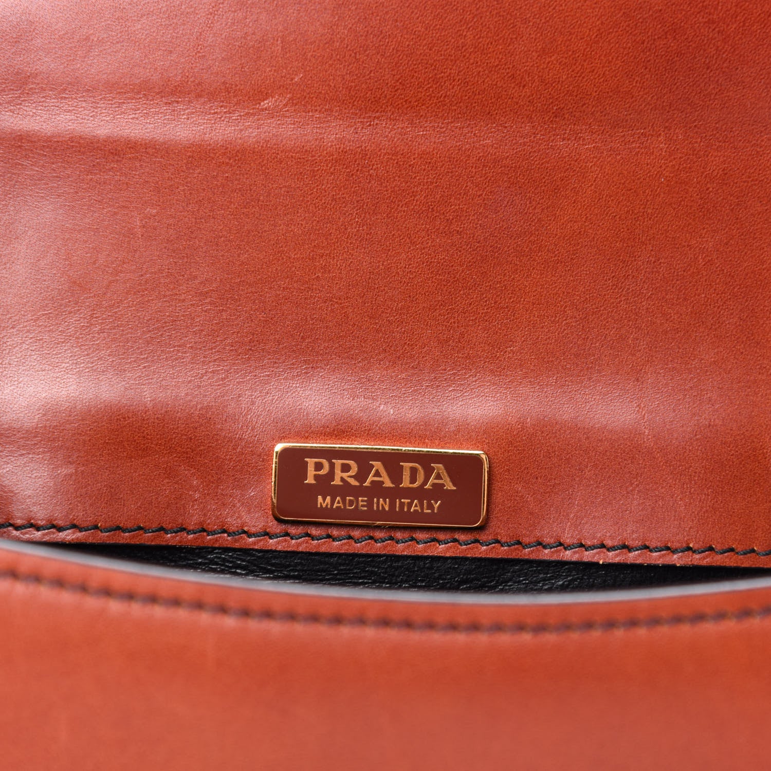 Prada City Calf Saffiano Cahier Crossbody Bag Cotto Black 8 of 9