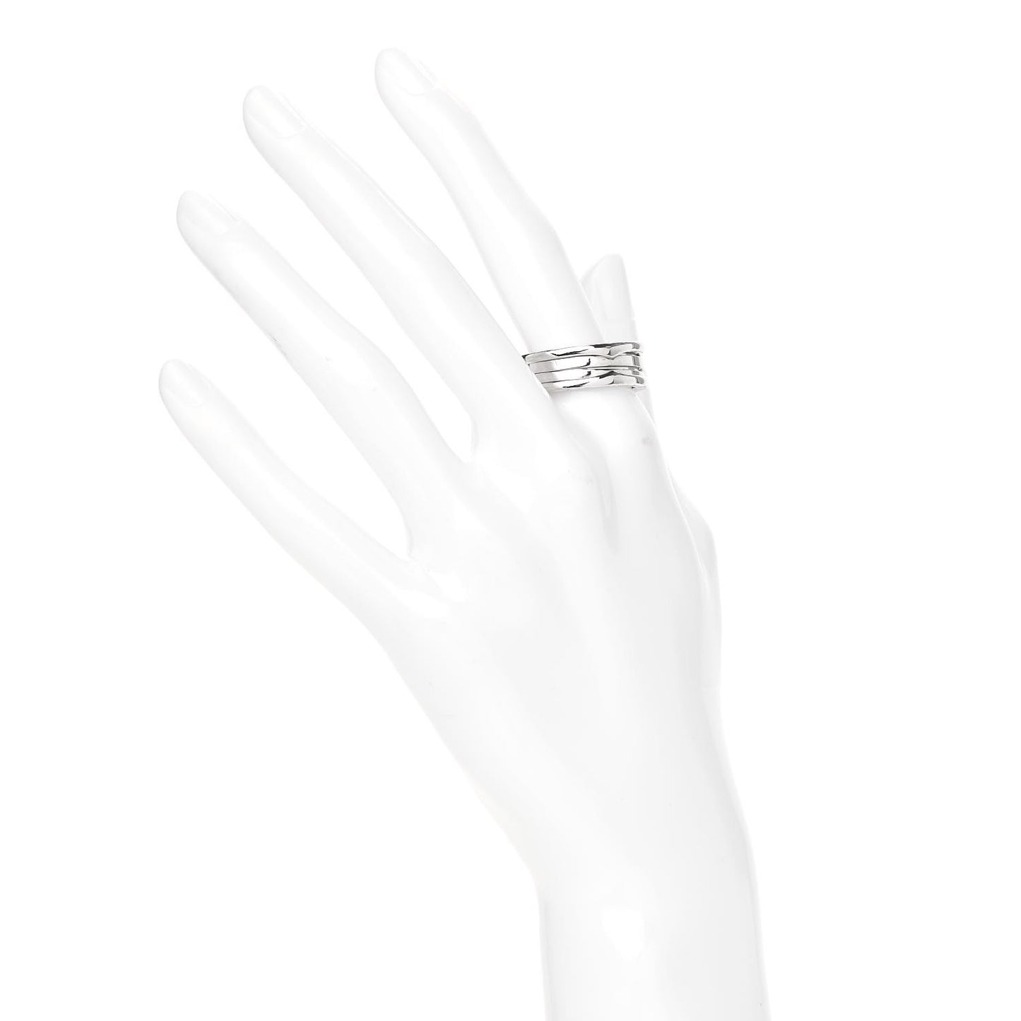 18K White Gold B.Zero1 Three-Band Ring 62 10