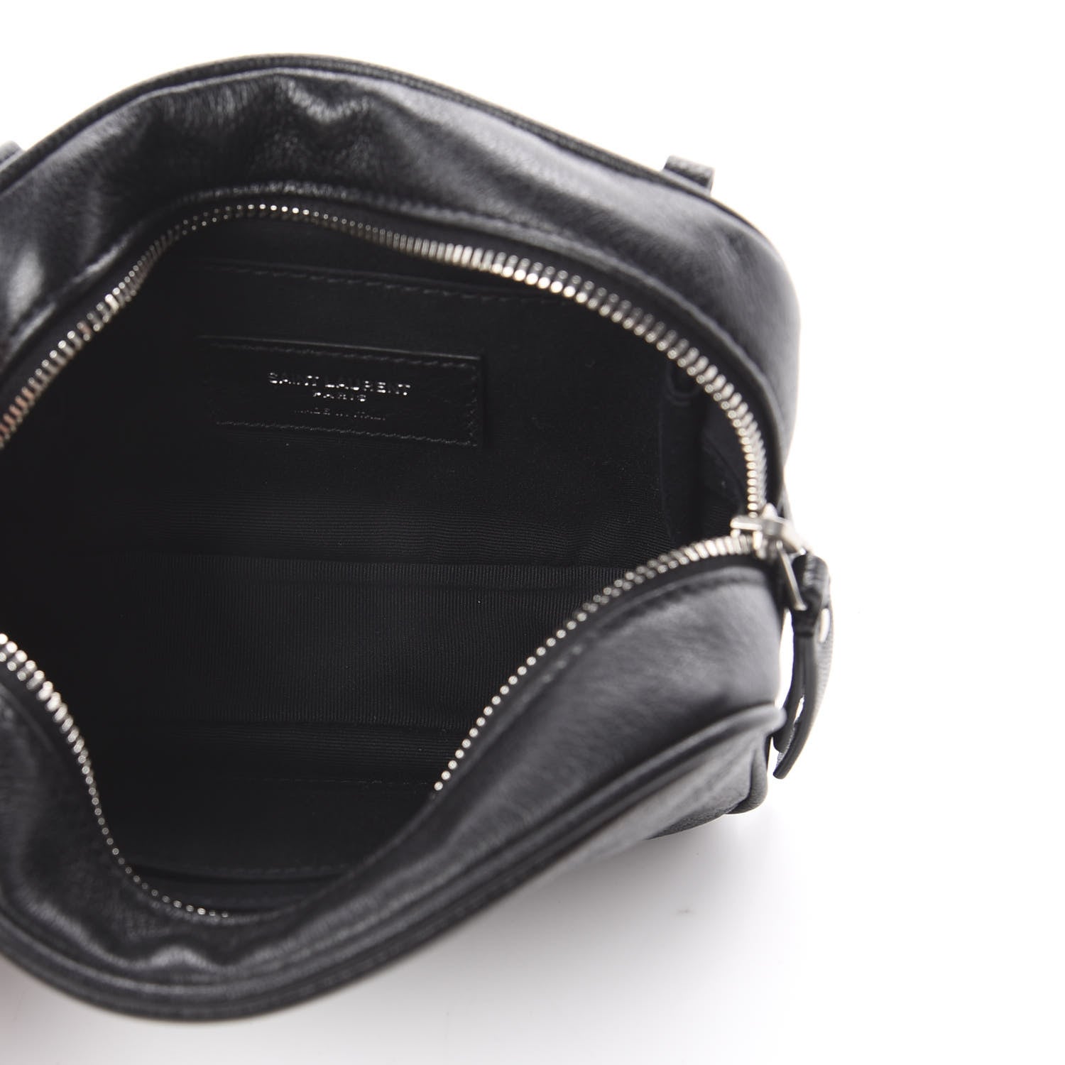 Saint Laurent Lambskin Monogram Lou Belt Bag Black 4 of 7