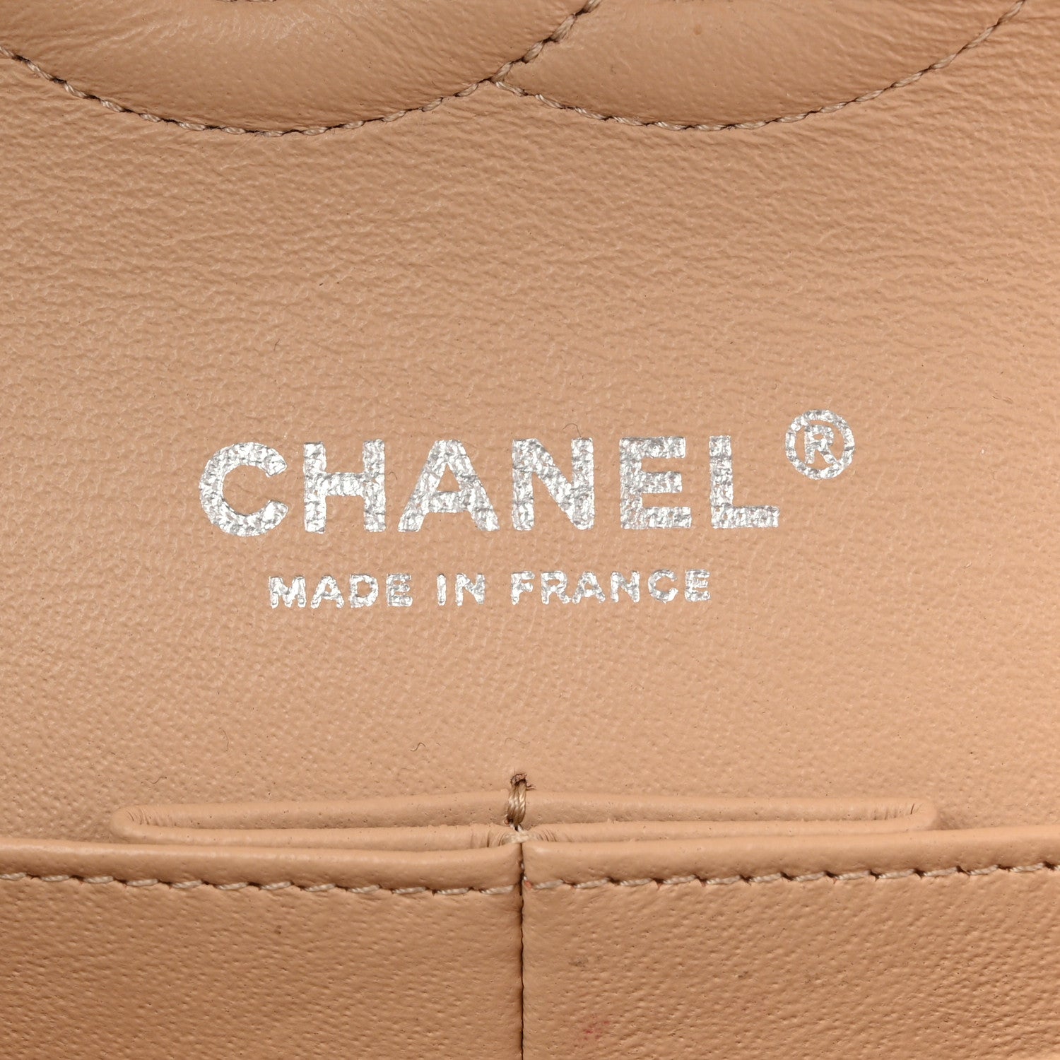 Chanel Lambskin Quilted Medium Double Flap Beige 10 of 27