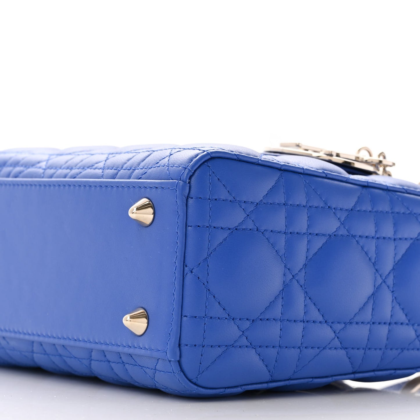 Lambskin Cannage Small My ABCDior Lady Dior Blue