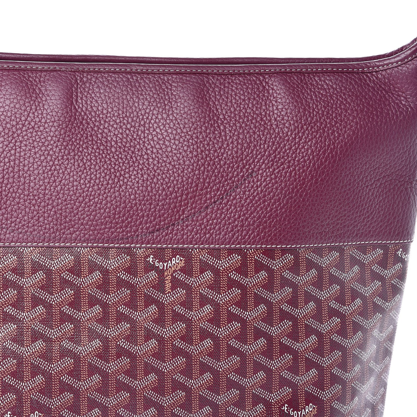 Goyardine Grenadines Hobo Burgundy