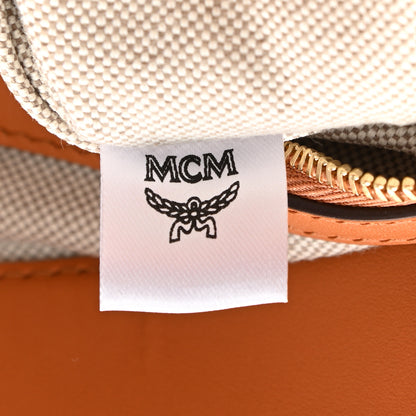 MCM Visetos Nappa Medium Aren Tote Cognac 7 of 11