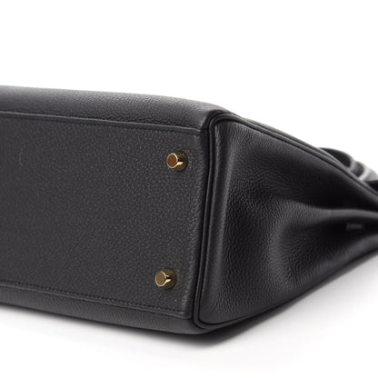 Hermes Togo Kelly Retourne 28 Black 7 of 10