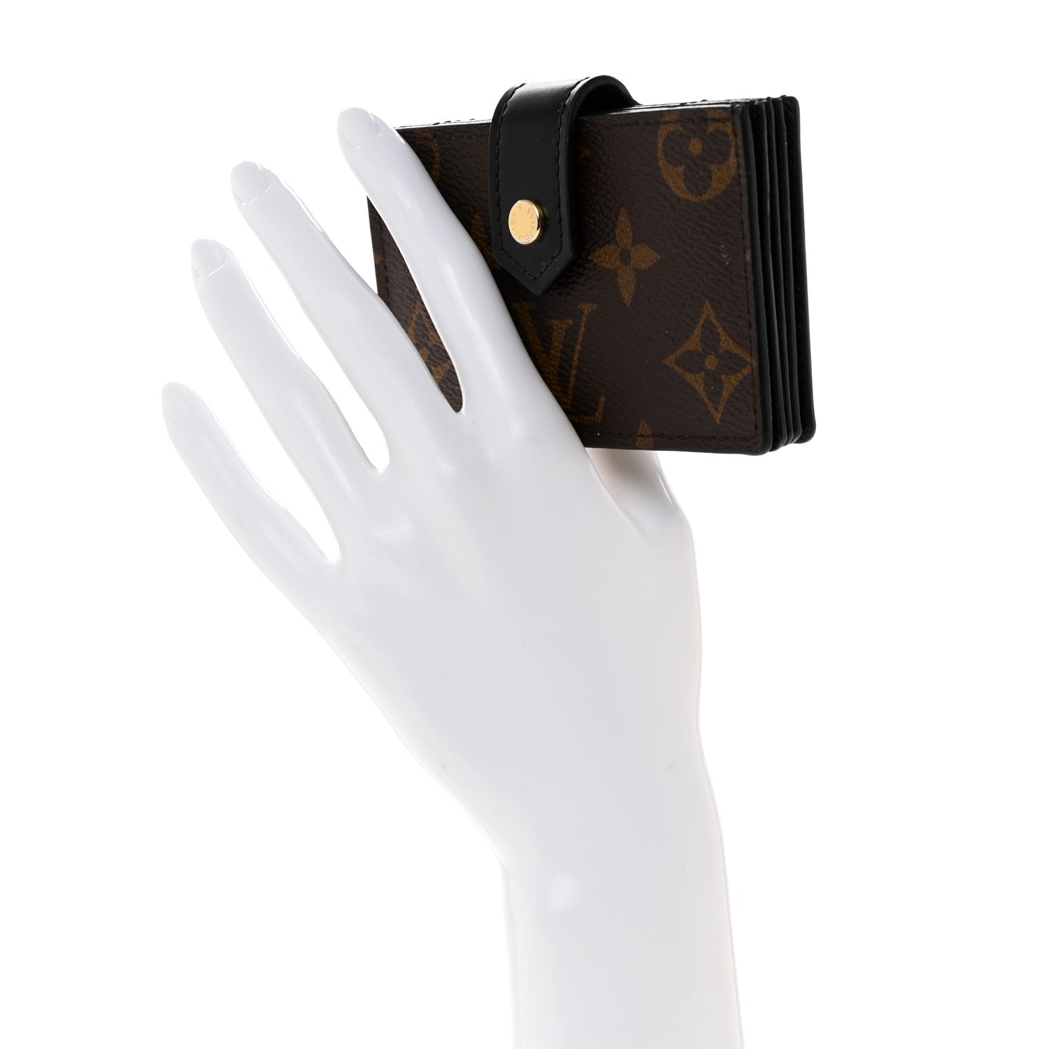Louis Vuitton Monogram Gusset Card Holder Black 2 of 6