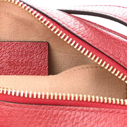 Gucci GG Supreme Monogram Flora Web Mini Ophidia Shoulder Bag Red 7 of 11