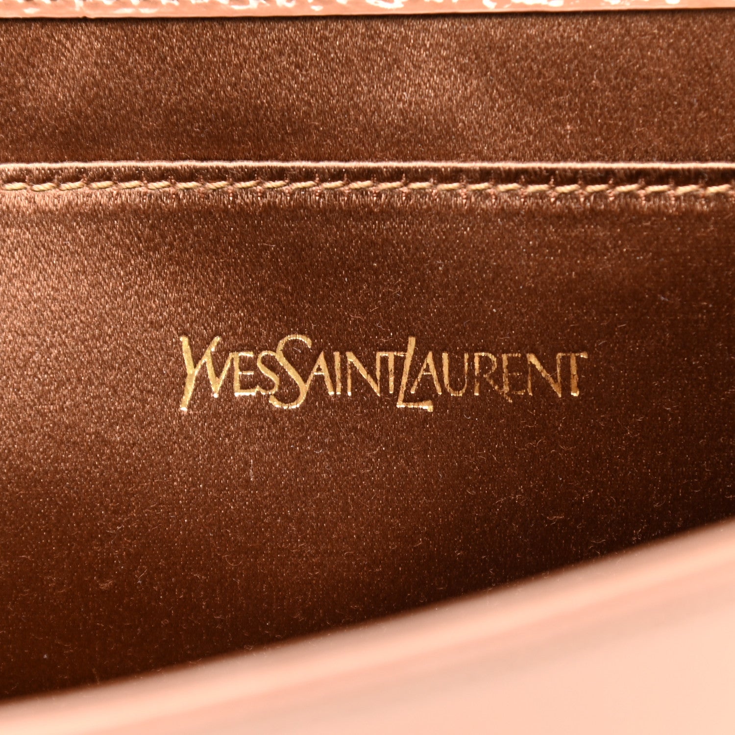 Saint Laurent Textured Patent Calfskin Large Belle De Jour Clutch Nude 5 of 7