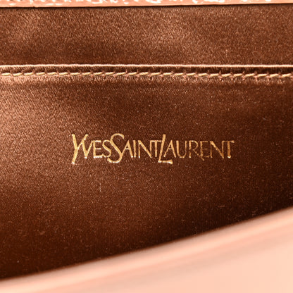 Saint Laurent Textured Patent Calfskin Large Belle De Jour Clutch Nude 5 of 7