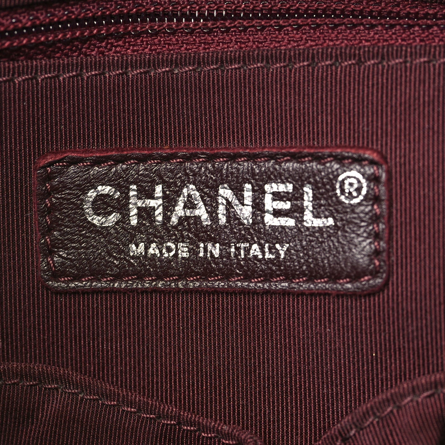 Lambskin Quilted Drawstring Backpack Brown