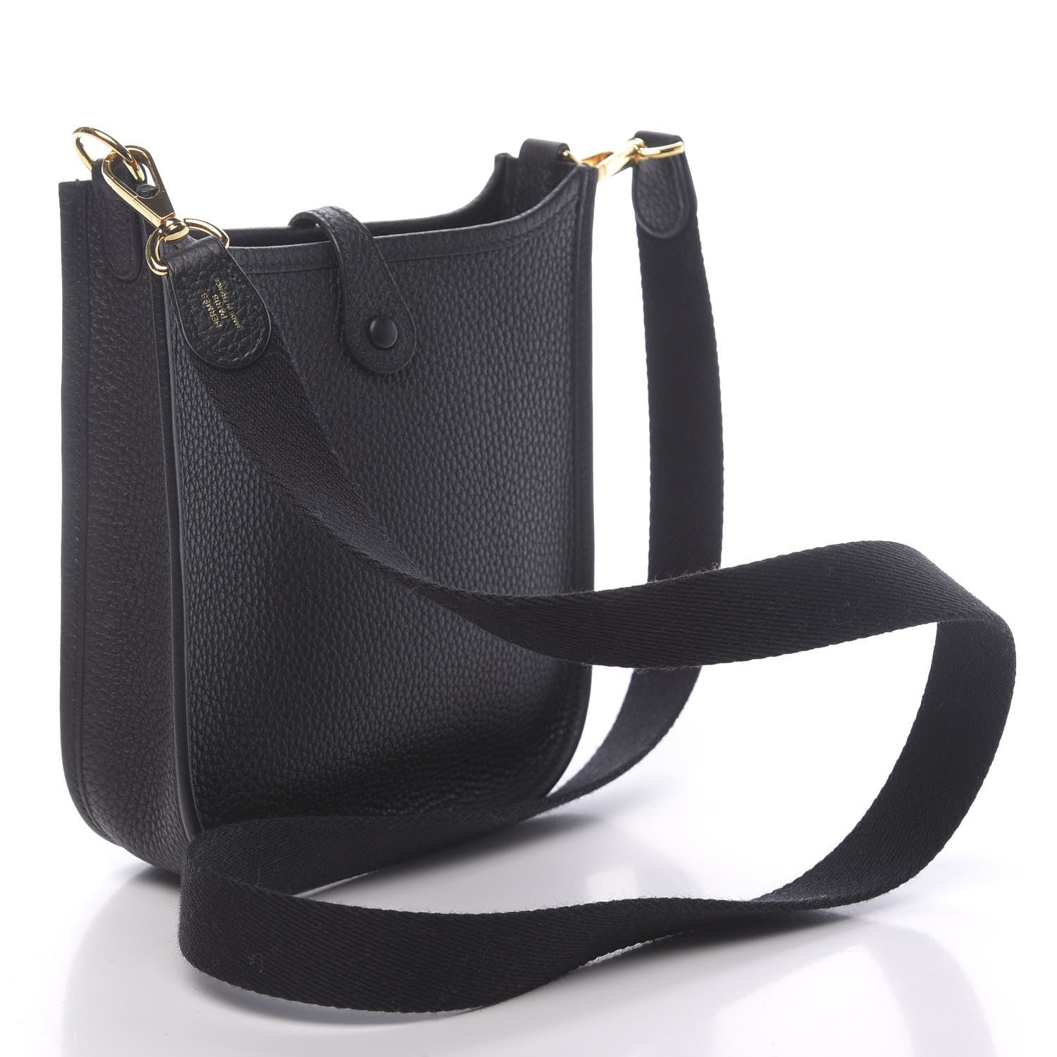 Hermes Taurillon Clemence Evelyne TPM Black 3 of 11