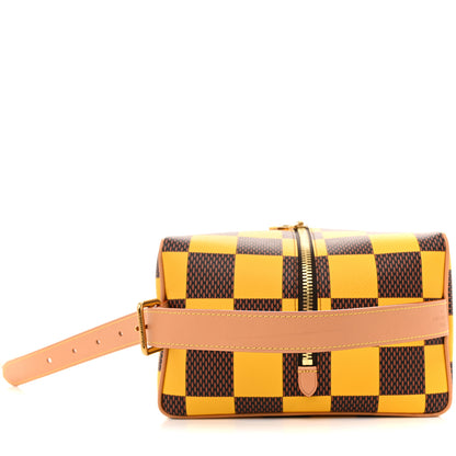 Louis Vuitton Damier Pop Shoes Bag Yellow 10 of 11