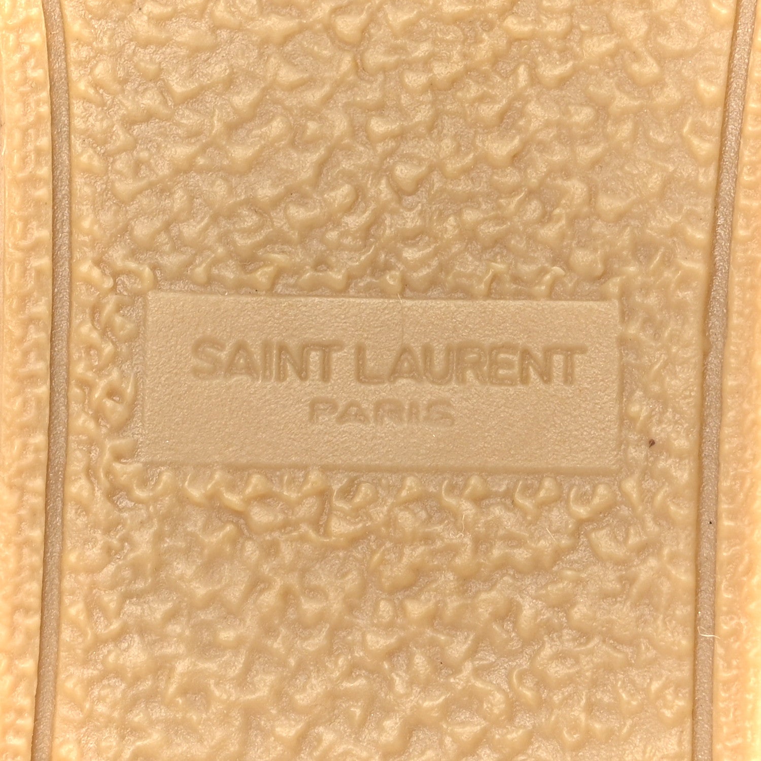 Saint Laurent Lambskin Monogram Espadrilles 37.5 Nude 8 of 9