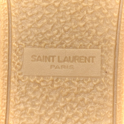 Saint Laurent Lambskin Monogram Espadrilles 37.5 Nude 8 of 9