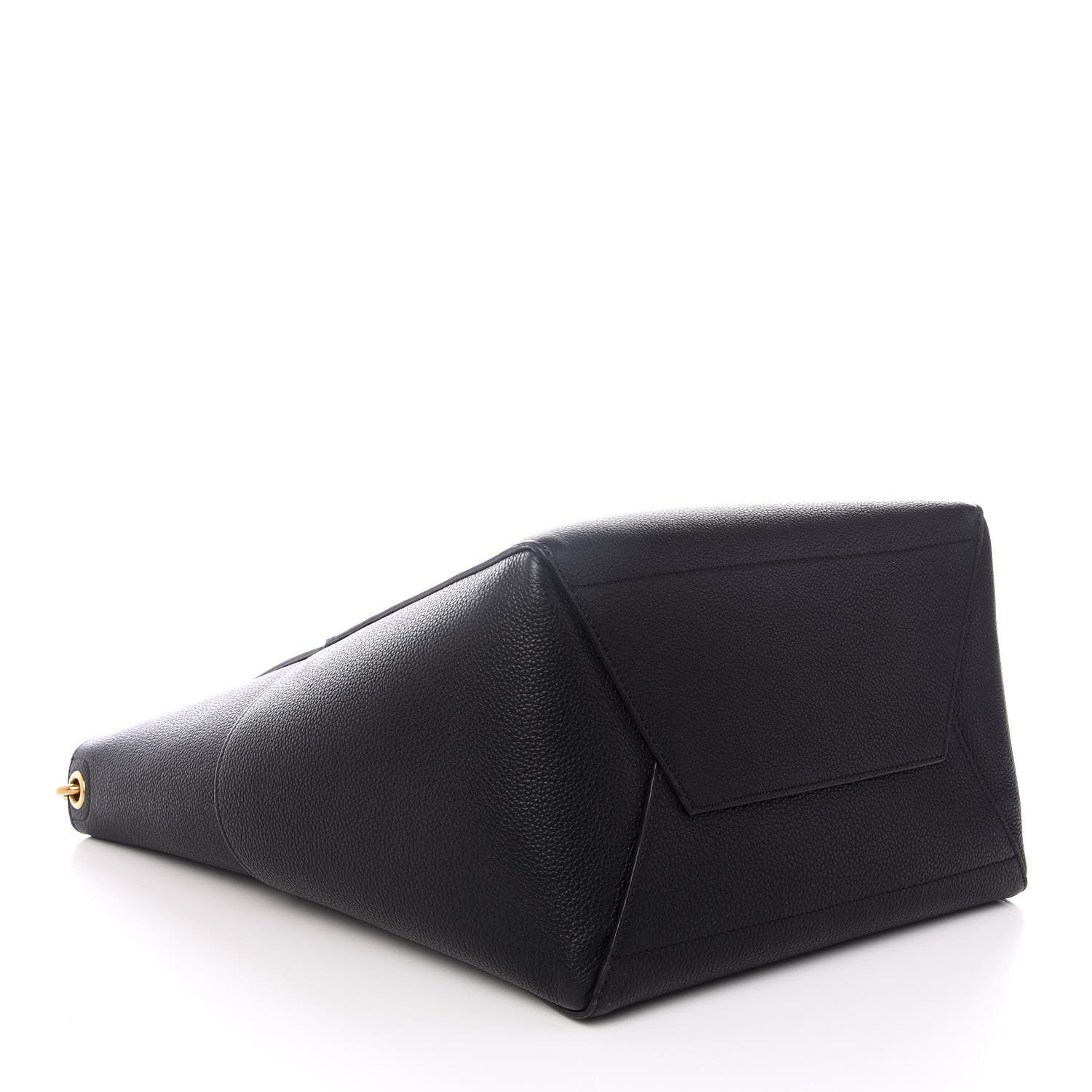 Celine Soft Grained Calfskin Sangle Bucket Bag Black 3 of 7