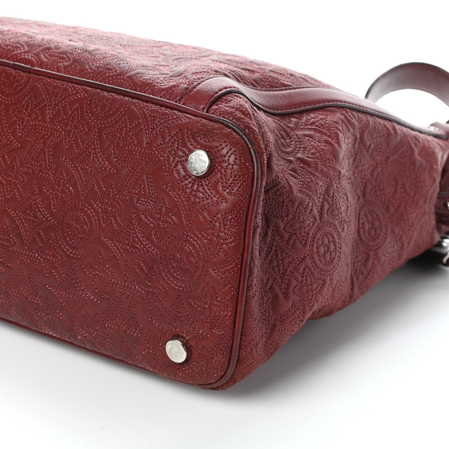 Louis Vuitton Monogram Lambskin Antheia Ixia MM Fuchsia 9 of 11