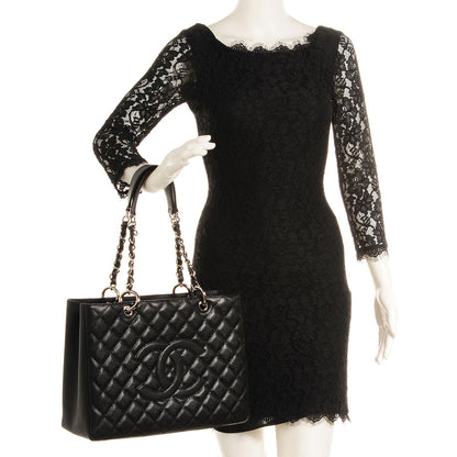 Chanel Caviar Grand Shopping Tote GST Black 2 of 7