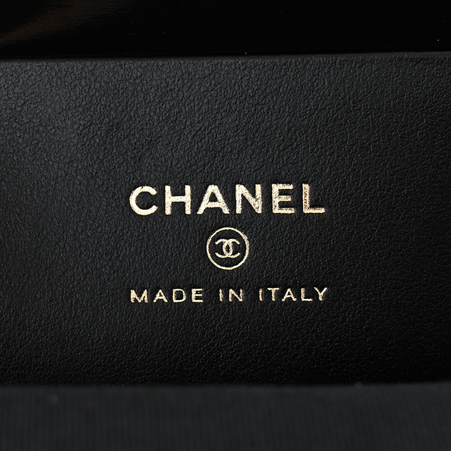 Patent Crumpled Lambskin Quilted Maxi Bow Clutch With Chain Black