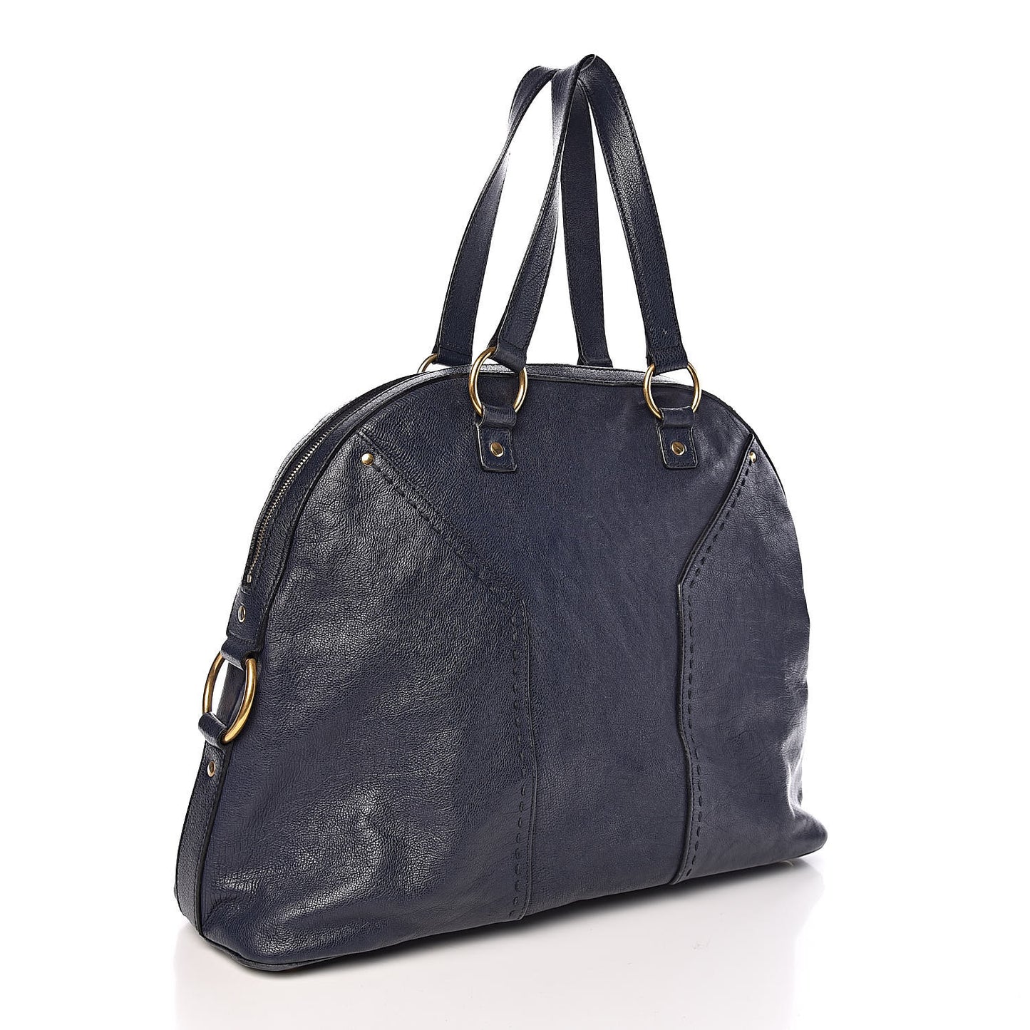 Calfskin Oversized Muse Navy Blue