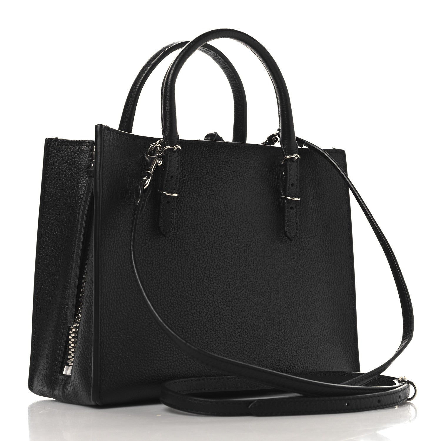 Balenciaga Grained Calfskin Papier Mini A4 Zip Around Tote Black 4 of 11