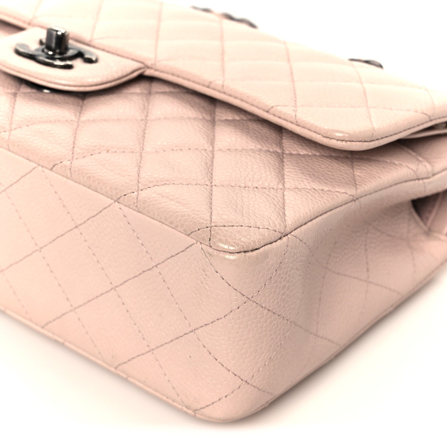 Chanel Caviar Quilted Medium Double Flap Light Pink 11 of 11