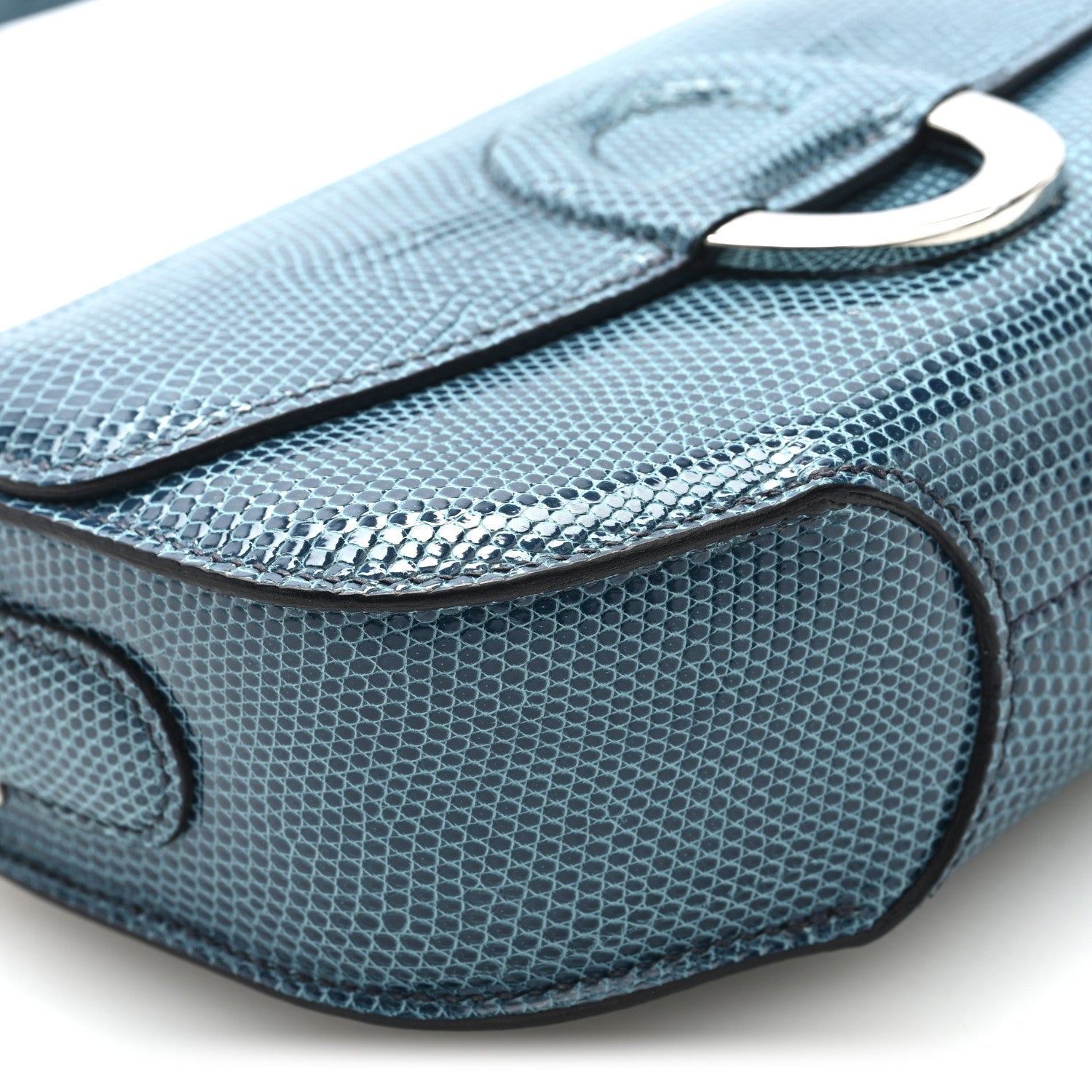 Hermes Niloticus Lizard Cherche Midi 18 Bleu Petrole 1777226