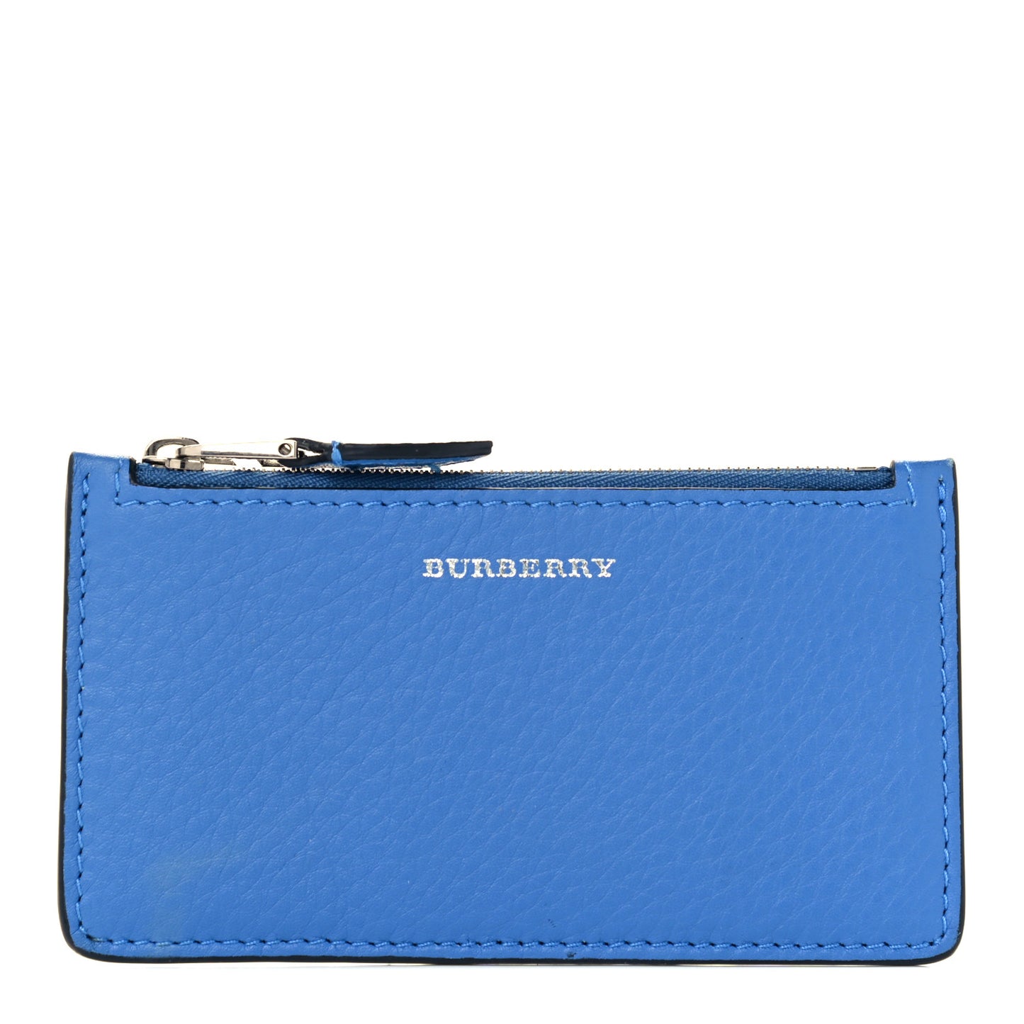 Calfskin Somerset Coin Case Card Holder Blue Grey