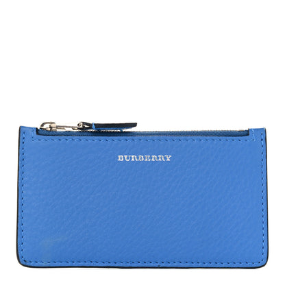 Burberry Calfskin Somerset Coin Case Card Holder Blue Grey 1 of 8