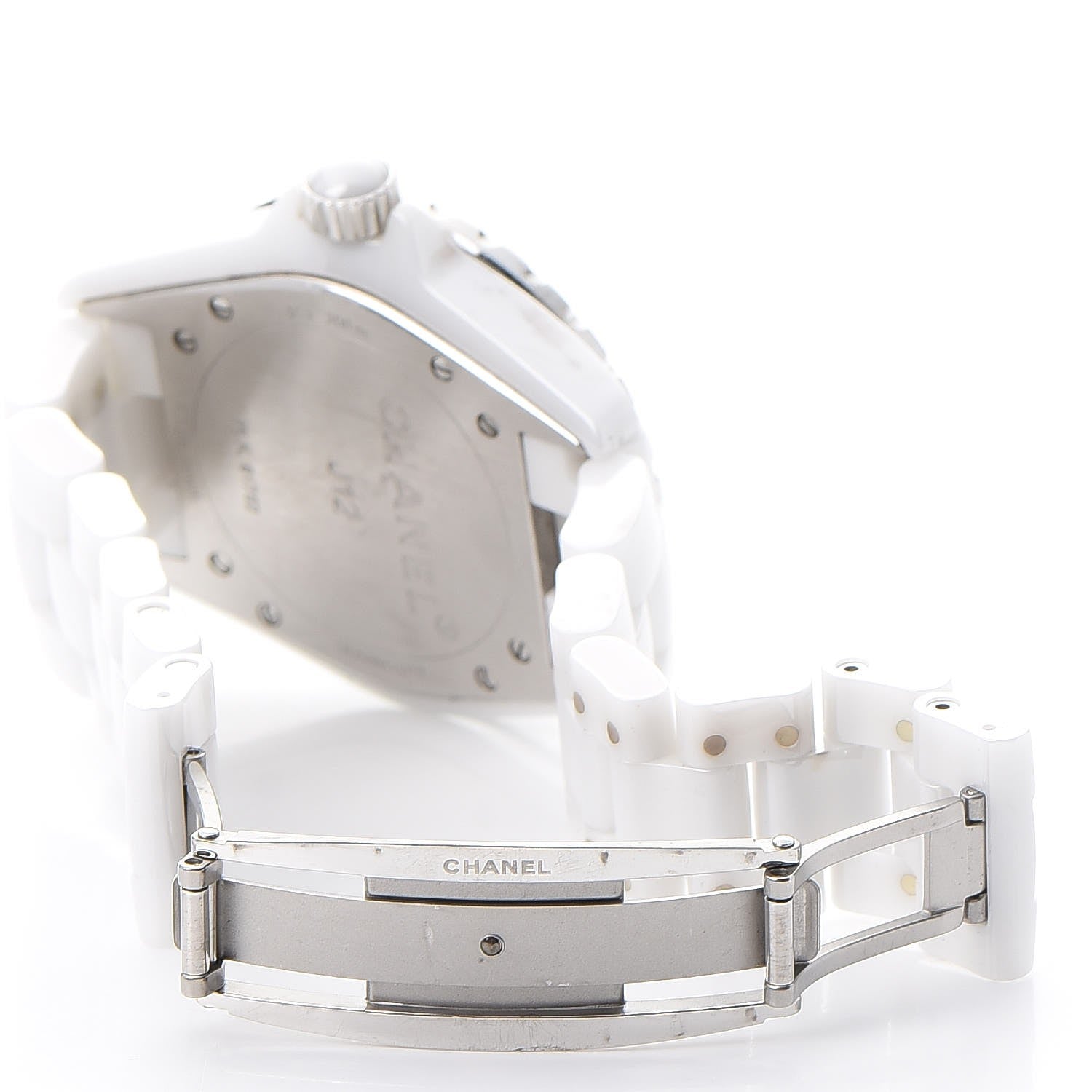 Chanel Stainless Steel Ceramic 38mm J12 Automatic Watch White 5 of 9