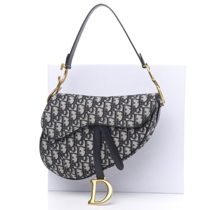 Christian Dior Oblique Saddle Bag Blue 11 of 11