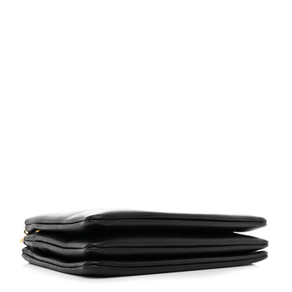 Celine Lambskin Large Trio Crossbody Bag Black 4 of 13