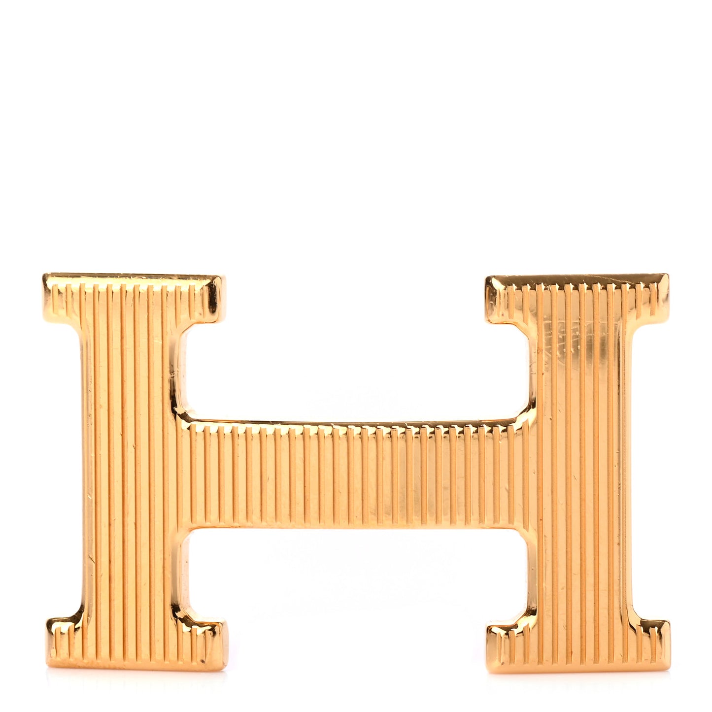 Strie 32mm H Belt Buckle Gold