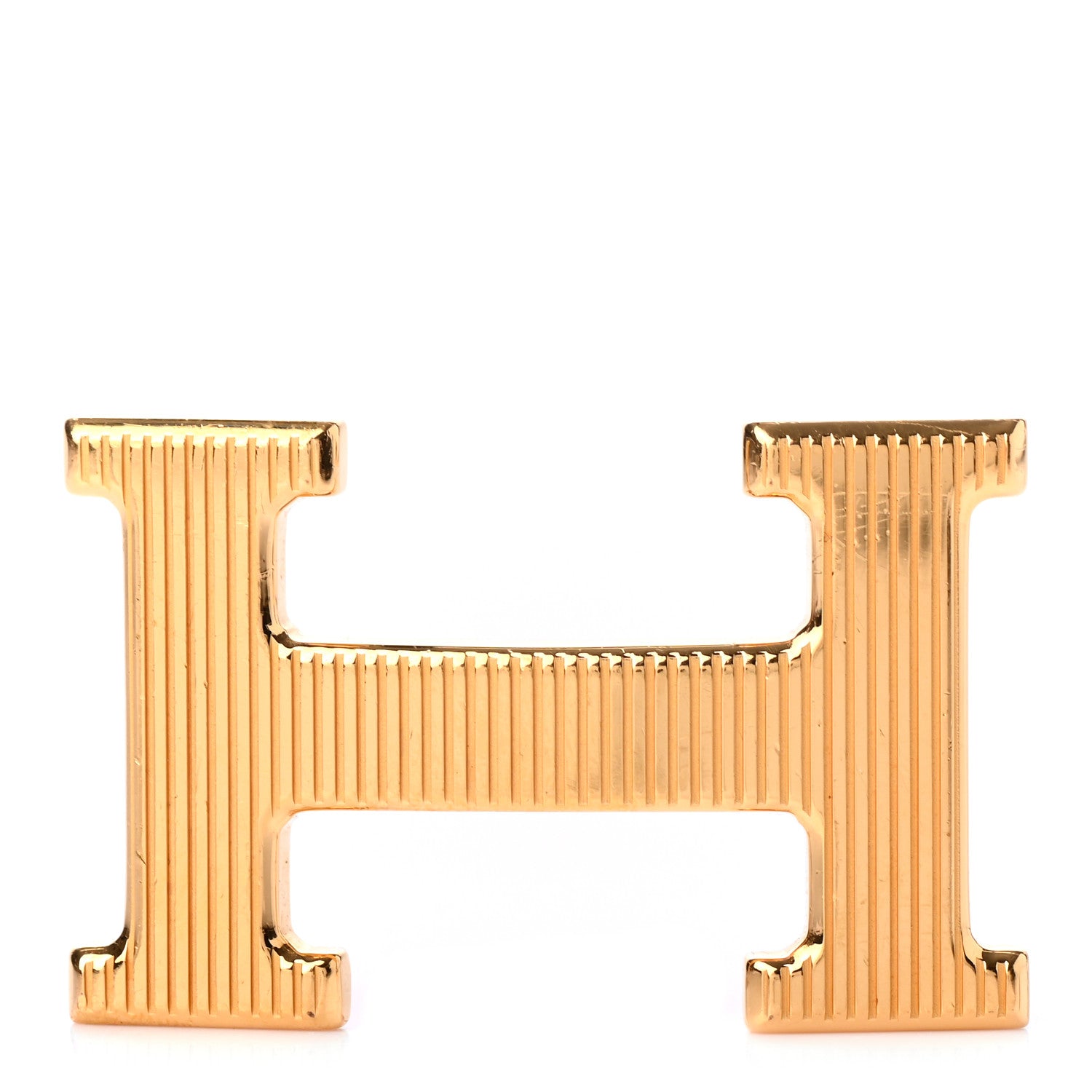 Hermes Strie 32mm H Belt Buckle Gold 1 of 3