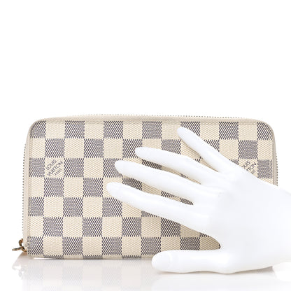 Louis Vuitton Damier Azur Zippy Organizer Wallet 2 of 8