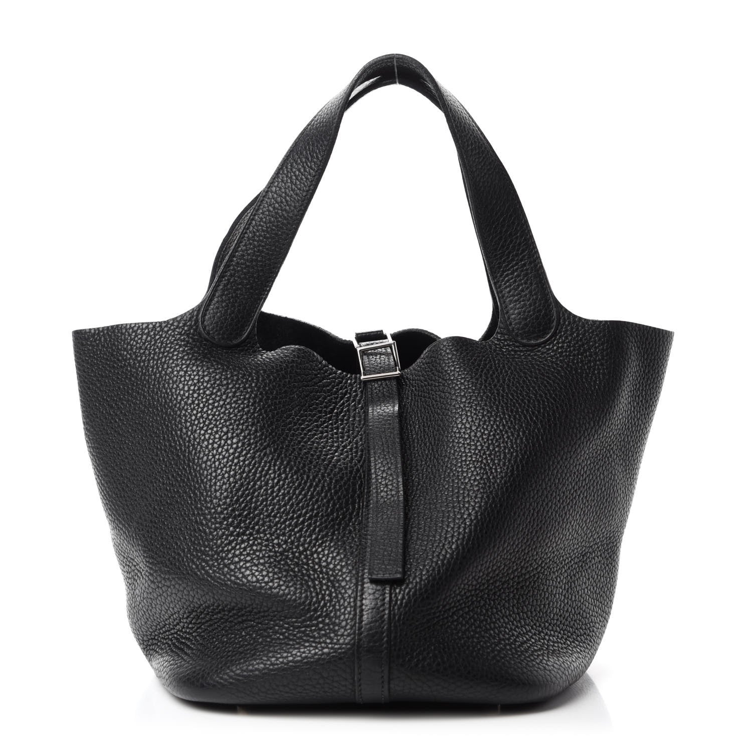Hermes Taurillon Clemence Picotin 22 MM Black 1 of 10