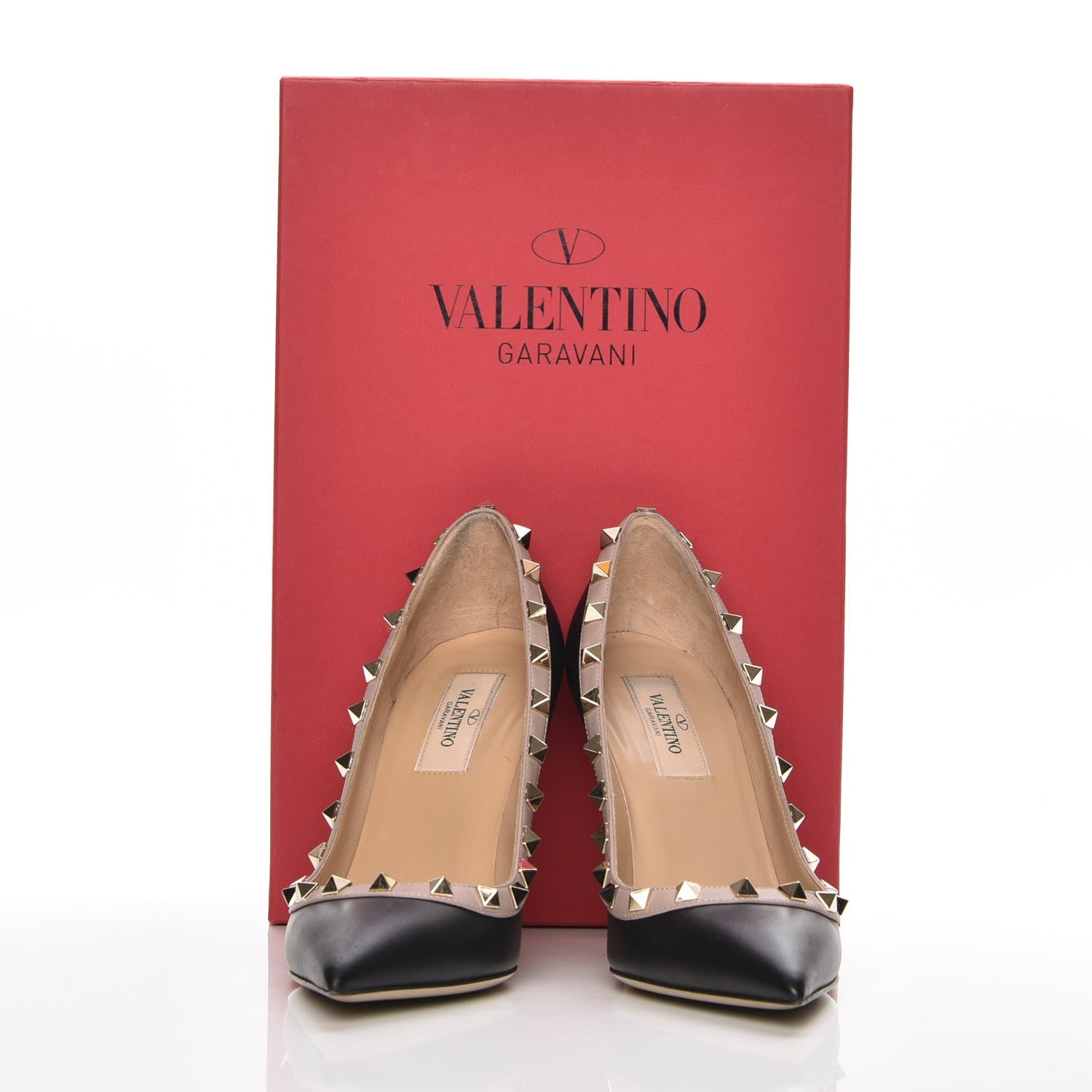 Valentino Garavani Nappa Rockstud 100mm Pumps 36 Black Poudre 10 of 10