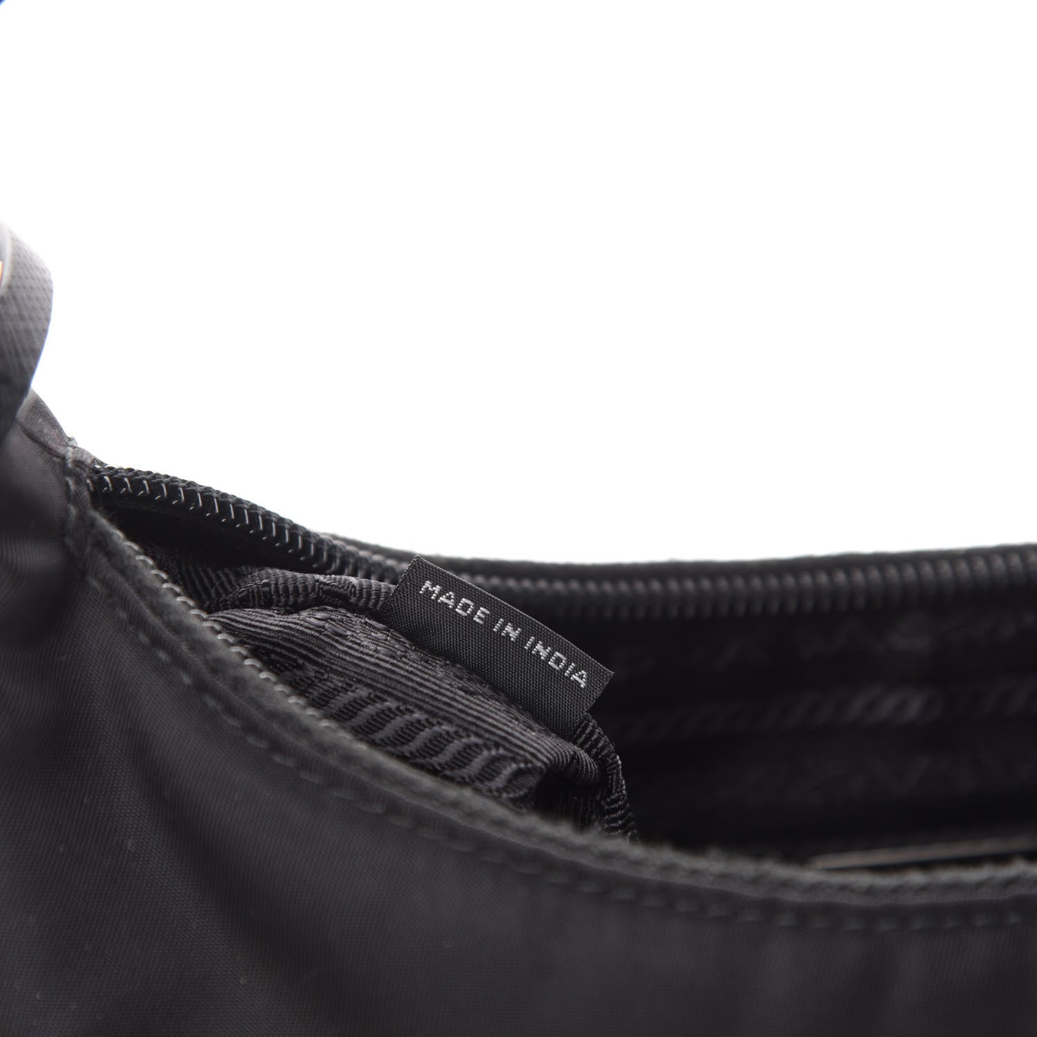 Prada Tessuto Nylon Mini Re-Edition 2000 Bag Black 10 of 12