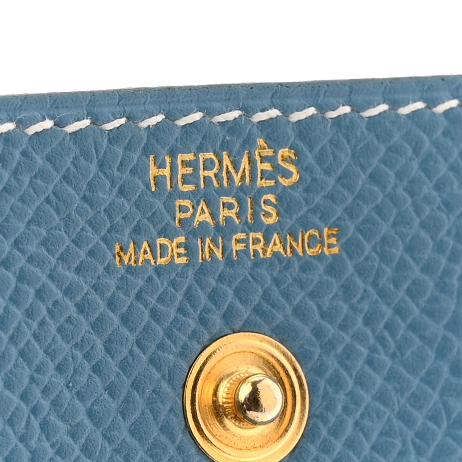 Hermes Epsom Post It Notepad Holder Blue Jean 6 of 9