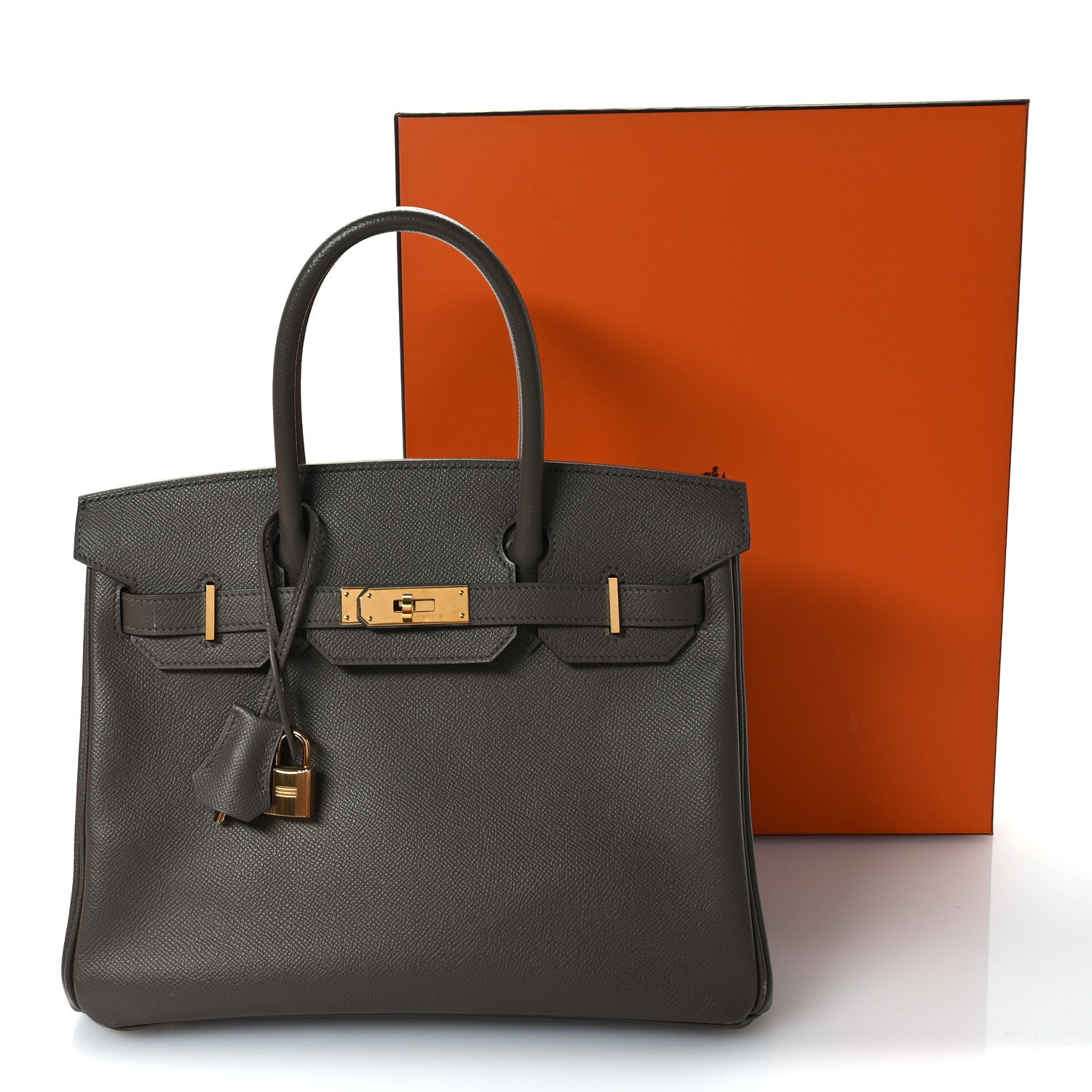 Hermes Epsom Birkin 30 Etain 11 of 12