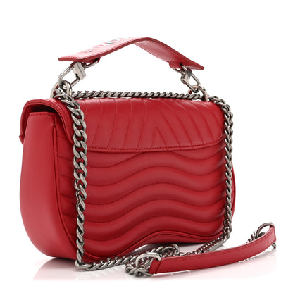 Louis Vuitton Calfskin New Wave Chain MM Ecarlate 3 of 9