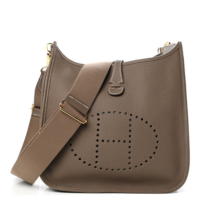 Hermes Taurillon Clemence Evelyne III PM Etoupe 1 of 4