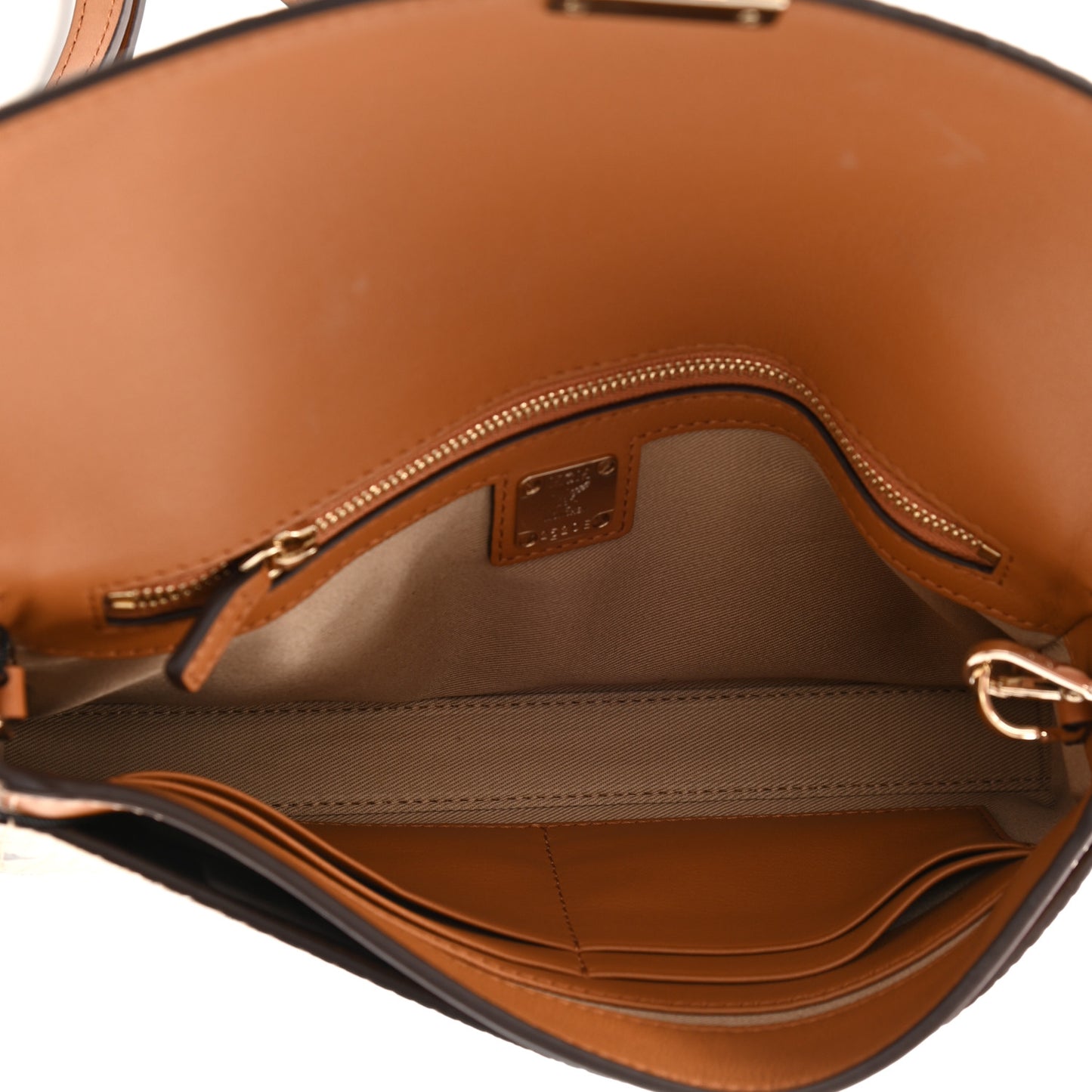 Metallic Visetos Medium Millie Crossbody Bag Berlin Gold