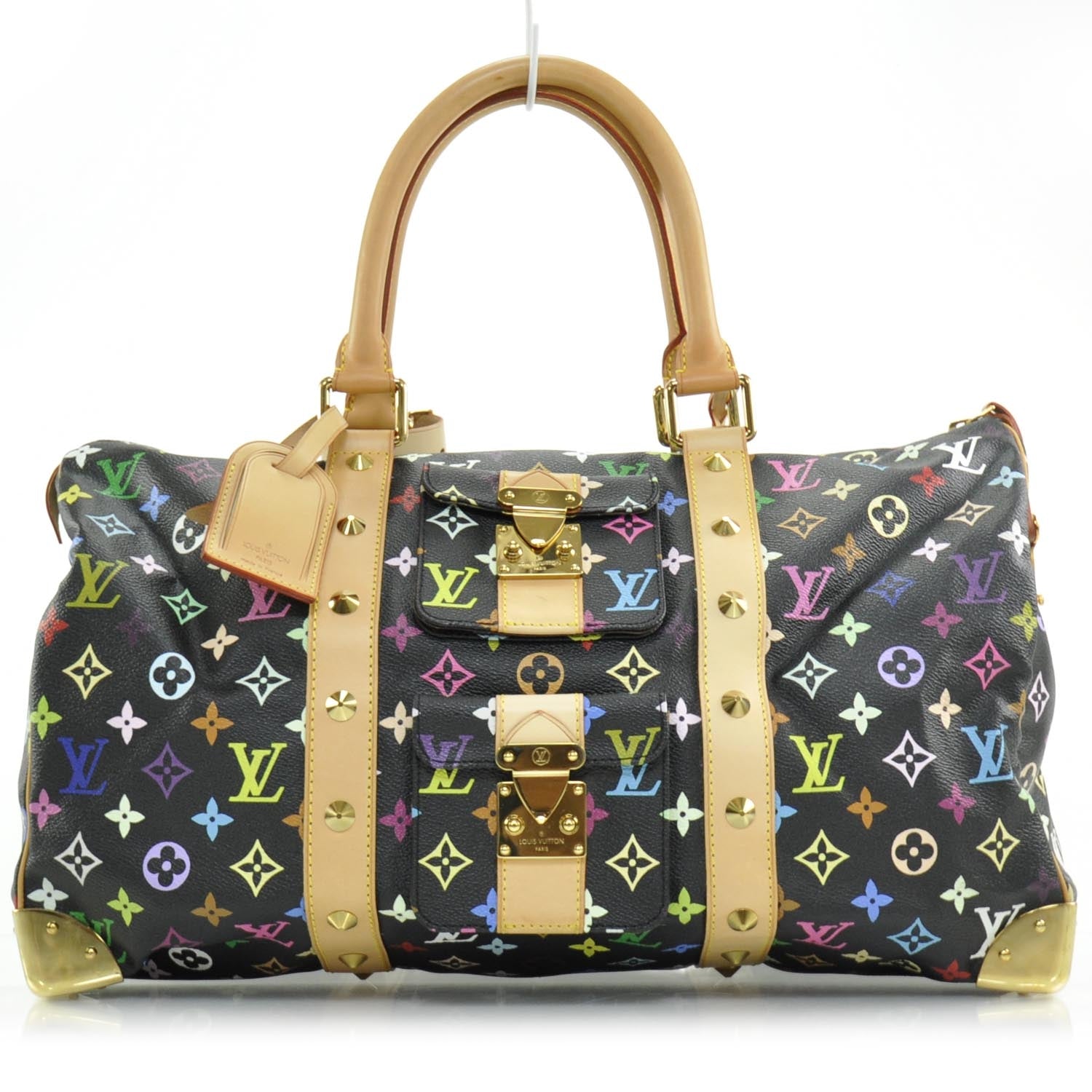 Louis Vuitton Monogram Multicolor Keepall 45 Black 1 of 10