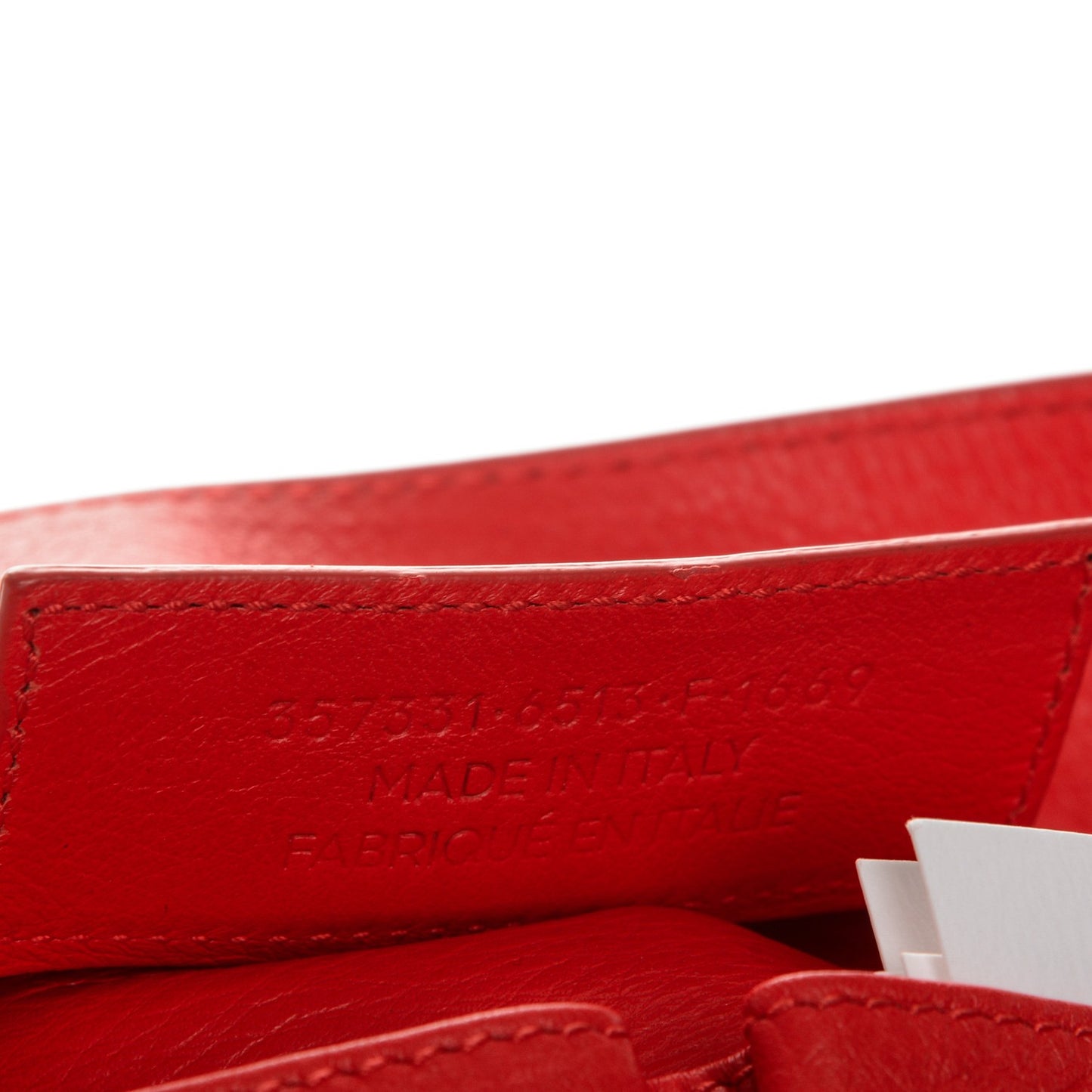 Veau Papier A4 Zip Around Tote Rouge Coquelicot