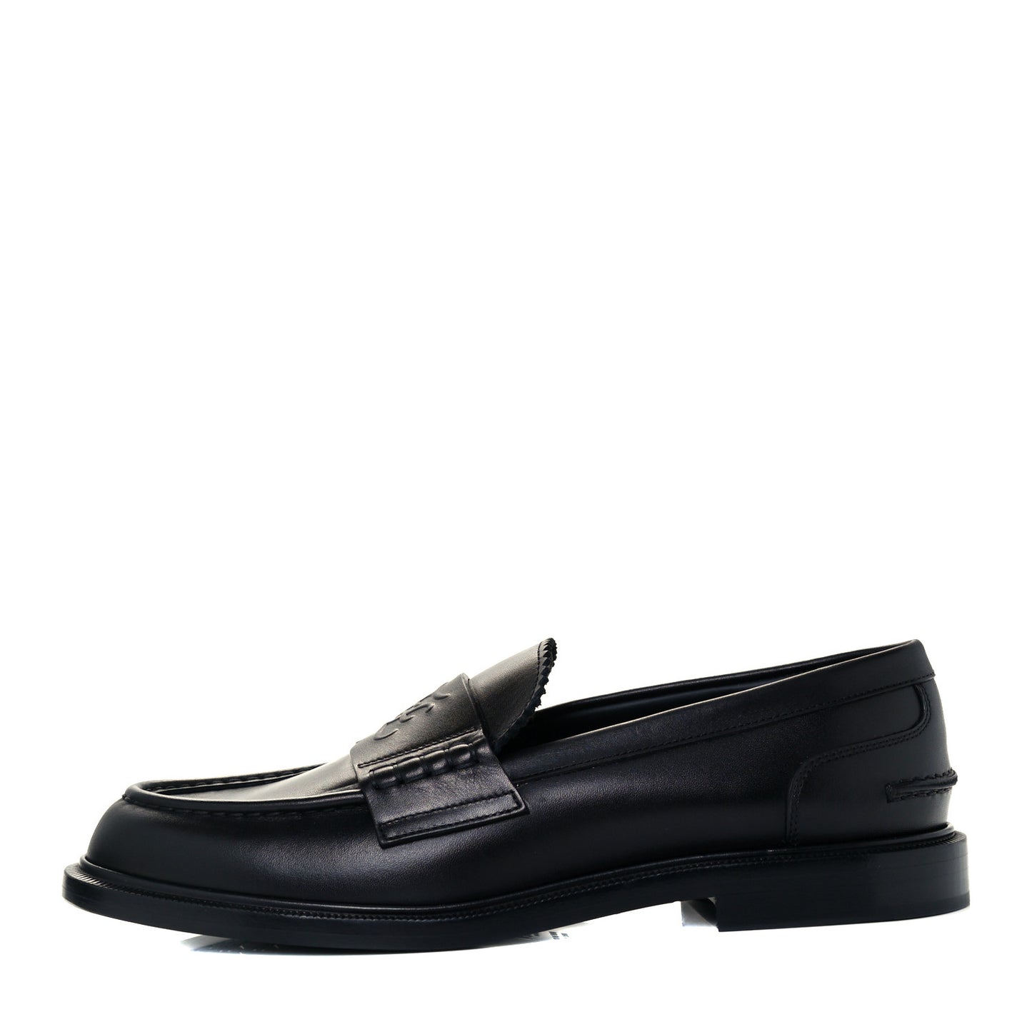 Calfskin Karligraphy Loafers 39 Black