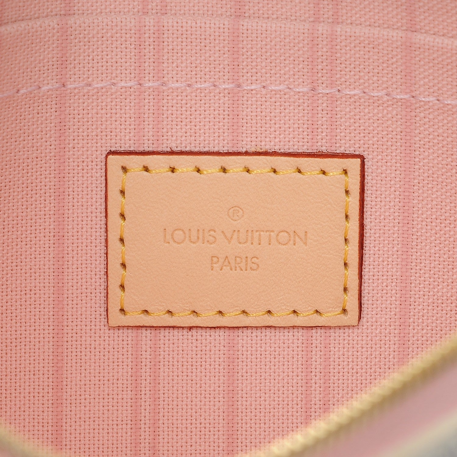 Louis Vuitton Damier Azur Neverfull MM GM Pochette Rose Ballerine 5 of 7