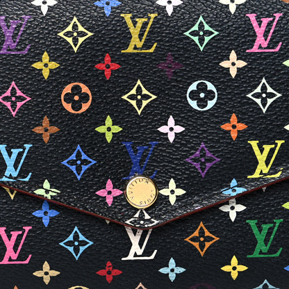 Louis Vuitton Monogram Multicolor Sarah Wallet NM Black Grenade 7 of 8