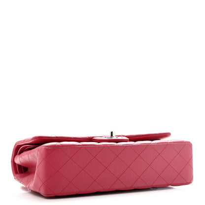 Chanel Lambskin Quilted Medium Double Flap Dark Pink 4 of 11
